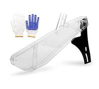 Griwiuiowe Housse de protection pour scie circulaire de table - 4 à 10 mm - Protection anti-scie de table - Boîtier en plastique transparent - Étanche à la poussière - Pour la plupart des scies