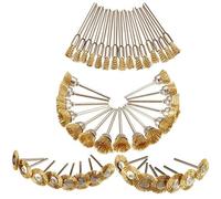 Griwiuiowe Lot de 45 brosses en fil de cuivre pour meuleuse
