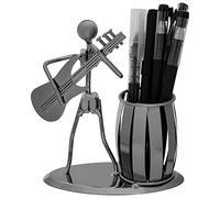 Griwuut Porte-crayons en métal pour guitare, porte-crayons, organisateur de bureau, accessoire de bureau créatif pour le bureau, cadeau pour enseignants, cadeau nouveau et créatif