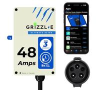 Grizzl-E 48A Ultimate Level 2 Chargeur de véhicule électrique (EV) 48A, testé et certifié UL, boîtier en métal, station de charge rapide pour l'intérieur et l'extérieur, câblage, Ultra Edition,
