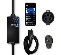 Grizzl-E Chargeur portable pour véhicules électriques (EV) Mini Connect Niveau 2 240 V/40 A, boîtier métallique, station de charge rapide, NEMA 14-50, 5-15P, TT-30P, 14-30P. J1772 Connector