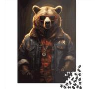 Grizzly 1000 Pièces Puzzle Rectangulaires Créatifs en Papier pour Adultes, Puzzles pour Jeu Éducatif Familial, 1000 Pièces (38x26cm)