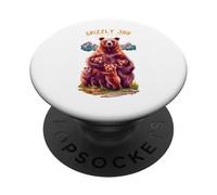 Grizzly 399, Amoureux des Ours, Parc National de la Reine des Tetons PopSockets PopGrip Adhésif