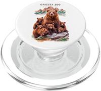 Grizzly 399, Amoureux des Ours, Parc National de la Reine des Tetons PopSockets PopGrip pour MagSafe