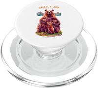 Grizzly 399, Amoureux des Ours, Parc National de la Reine des Tetons PopSockets PopGrip pour MagSafe