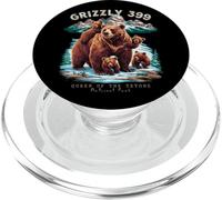 Grizzly 399, amoureux des ours, parc national de la Reine des Tetons PopSockets PopGrip pour MagSafe