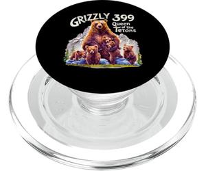 Grizzly 399, Amoureux des Ours, Parc National de la Reine des Tetons PopSockets PopGrip pour MagSafe