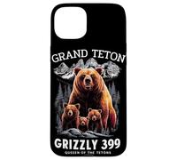 Grizzly 399 Bear Lovers Queen of The Tetons National Park Coque pour iPhone 15 Plus