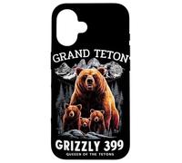 Grizzly 399 Bear Lovers Queen of The Tetons National Park Coque pour iPhone 16