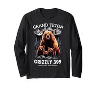 Grizzly 399 Bear Lovers Queen of The Tetons National Park Manche Longue
