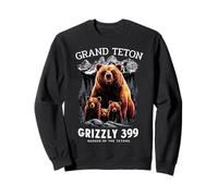 Grizzly 399 Bear Lovers Queen of The Tetons National Park Sweatshirt