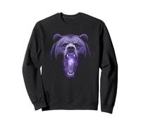 Grizzly Bear Camp de randonnée Ours Brun en colère Vintage Sweatshirt