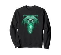 Grizzly Bear Camp de randonnée Ours Brun en colère Vintage Sweatshirt