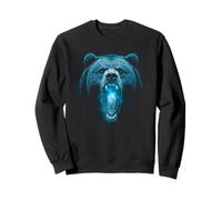 Grizzly Bear Camp de randonnée Ours Brun en colère Vintage Sweatshirt