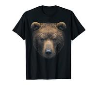 Grizzly Bear Head Graphic American Wild Bears Lovers T-Shirt