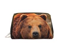 Grizzly Bear Trousse de toilette de voyage avec fermeture éclair pour la maison et les voyages