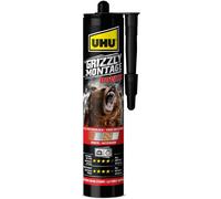Grizzly Power-Colle de fixation et montage rapide,ultra forte,prise initiale très élevée,sans solvants,blanche,cartouche 370g