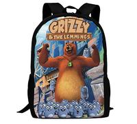 Grizzy & the Lemming_s Sac à dos pour ordinateur portable, cartable, étudiant, voyage, école, Comme indiqué sur la photo, taille unique