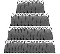 Grneric Sac à dos à cordon en vrac avec cordon de serrage, sac à cordon de serrage, sac de gym, sport, voyage, sac à cordon pour homme et femme, gris, 42, Cordon de serrage