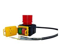 Grnlucja KOA7 Interrupteur D'Appareil Interrupteur de Machine 380/400 V 3 Phases avec Câble et Inverseur de Phase avec Volet D'Arrêt D'Urgence Combiné