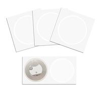Grnlucja Lot de 100 autocollants NFC Ntag216, étiquettes NFC NTAG216, mémoire 888 octets, diamètre 25 mm