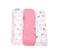 Grobag Sweetheart Swirl Pack de 3 Langes en Mousseline