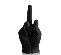 GROBRO7 Bougie Doigt du Milieu Parfum Pastel Danois Décoration de Chambre Cire de Soja Naturelle Pin Bâtons d'Encens Aromathérapie Gesture Bougies pour Bureau Festival Fête Cadeau de pendaison (Noir)