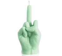 GROBRO7 Bougie Doigt du Milieu Parfum Pastel Danois Décoration de Chambre Cire de Soja Naturelle Pin Bâtons d'Encens Aromathérapie Gesture Bougies pour Bureau Festival Fête Cadeau de pendaison (Vert)