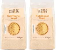Grocer Planet - Flocons de Levure Nutritionnelle (300g) - Naturel | (Lot de 2)