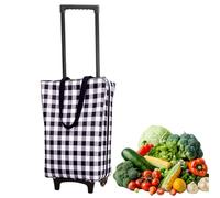 Grocery Cart,Utility Rolling Handtruck - Grocery Utility Shopping Cart | for Hotel Restaurant Apartment Rental Home Traveling Dormitory 12/200)