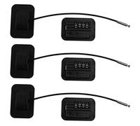 GROCKSTR 3X Verrouillage de la Fenêtre de de Passe Amélioré Verrou Sécurité Protection pour Verrouillage Du Réfrigérateur pour Enfants Serrures de Limitation de Porte -Noir