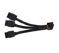 GROCKSTR 3X8Pin PCI-E à 16Pin(12+4) PCI-E 5.0 12VHPWR Connecteur Coude à 90 Degrés Câble Accessoire Pièces Composant GPU RTX4090 RTX4080 Série P8X3 à 16PIN-A