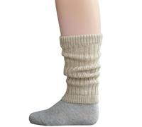 Grodo Grödo, Jambières pour enfants en mérinos côtelé (Beige, 2 (8x29cm))