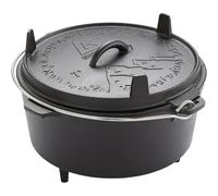 Groenberg Askja Pot BBQ - Marmite de Cuisson en Fonte avec Couvercle, 7L