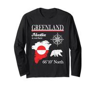 Groenland - Adventure Is Out There - Drapeau Groenland Manche Longue