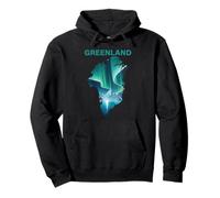 Groenland Aurore boréale Nuuk Arctic Aurora Scène Vacances Sweat à Capuche