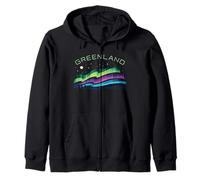 Groenland Aurore boréale Nuuk Arctic Aurora Scène Vacances Sweat à Capuche