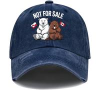 Groenland is not for sale Cap, Canada and Groenland are Not for Sale Hat, HDH-Bleu marine profond, 53