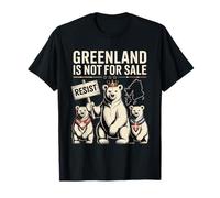 Groenland n'est Pas à Vendre Art de Protestation d'ours Polaire Vintage T-Shirt