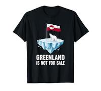 Groenland n'est Pas à Vendre Groenlanders Ours Drapeau du Groenland T-Shirt