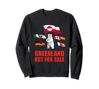 Groenland n'est Pas à Vendre Groenlanders Pays Drapeaux Ours Sweatshirt