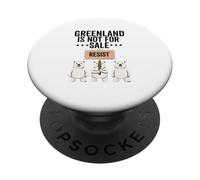 Groenland n'est Pas à Vendre Ours Polaire Groenland Danemark PopSockets PopGrip Adhésif