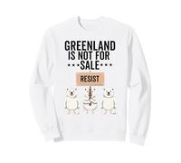 Groenland n'est Pas à Vendre Ours Polaire Groenland Danemark Sweatshirt