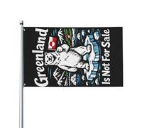 Groenland Non À Vendre Bannière Durable Garden Flag Avec Œillets Drapeaux Décoratif Décoration Pour Balcon Porche Pelouse 90X152Cm