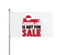 Groenland Non À Vendre Drapeau De Jardin Colorée Bannière Durable Garden Flag Décoration Pour Porche Extérieure Balcon 90X152Cm