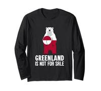 Groenland Not for Sale Groenland Flag Bear Tee Greenlanders Manche Longue