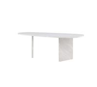 - Table de repas ovale 100x220 cm Grönvik blanc