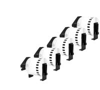 GROF Lot de 10 rouleaux d'étiquettes sans fin DK-22205, compatibles avec Brother - 62 mm x 30,48 m, rouleau de papier autocollant pour série QL QL-500 QL-700 QL-800, idéal pour les étiquettes