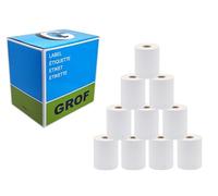GROF S0904980 Lot de 10 rouleaux d'étiquettes d'adresse, grandes, compatibles avec S0904980, 104 x 159 mm, 2200 étiquettes autocollantes pour LabelWriter 450, 4XL