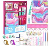 GROFIS DIY Journal Kit pour Filles, Kit Scrapbooking et Ensemble de Papeterie, Arts et Artisanat pour les Adolescente, Idées Anniversaire Cadeaux pour Enfants 8 à 14 Ans